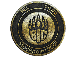 Нашивка | BIG (Gold) | Stockholm 2021
