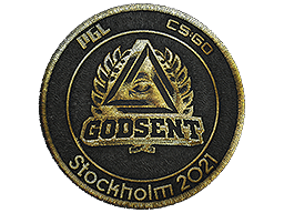 Нашивка | GODSENT (Gold) | Stockholm 2021