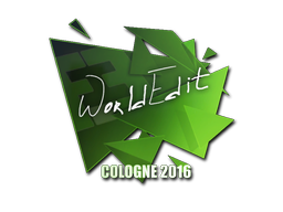 Наклейка | WorldEdit | Кёльн 2016
