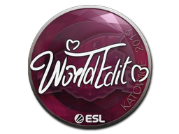Наклейка | WorldEdit | Катовице 2019