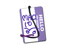 Наклейка | Привет, MAC-10