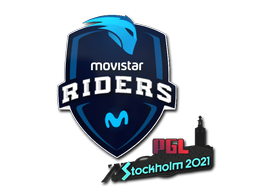 Наклейка | Movistar Riders | Stockholm 2021