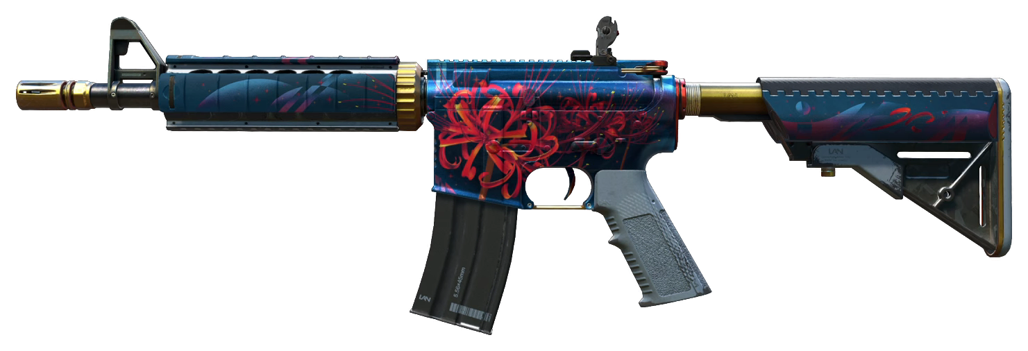 M4A4 | Spider Lily — Float 0.20