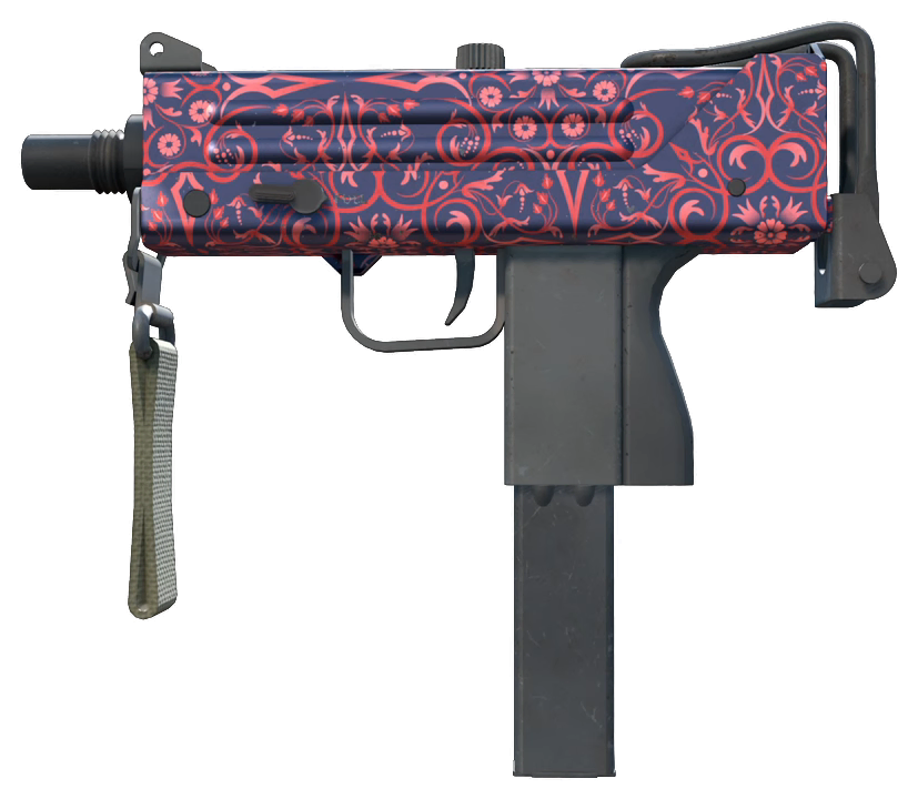 MAC-10 | Red Filigree — Float 0.20