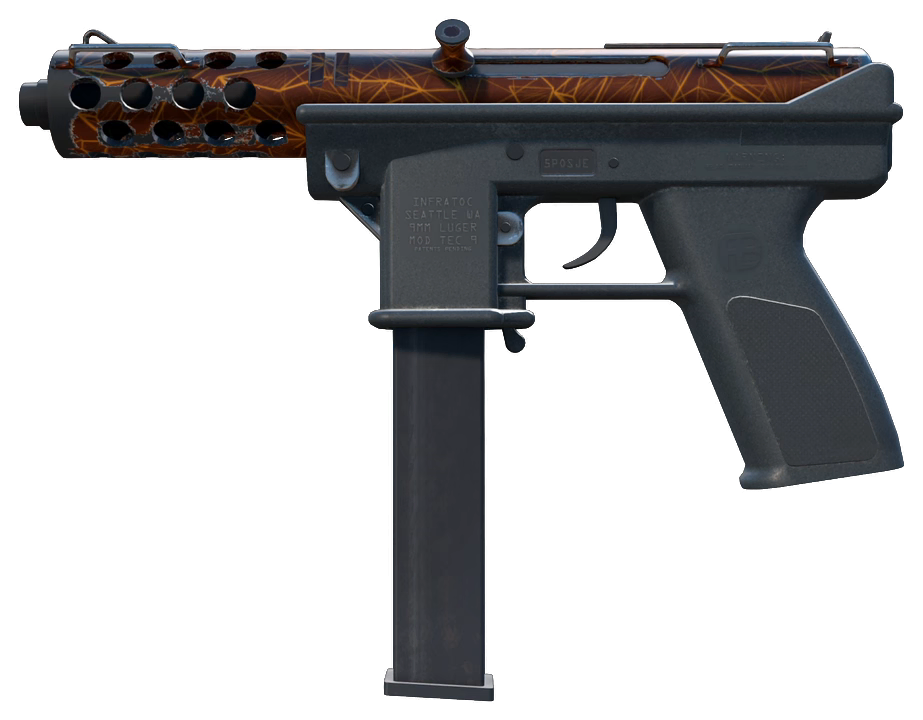 Tec-9 | Red Quartz — Float 0.20