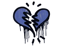 Sealed Graffiti | Broken Heart (SWAT Blue)