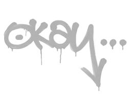 Запечатанный граффити | Окей (Акулий белый)