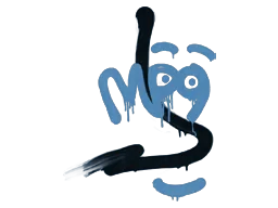 封装的涂鸦 | MP9压枪 (黛蓝)