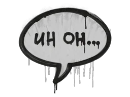 Запечатанный граффити | Ой-ой (Акулий белый)