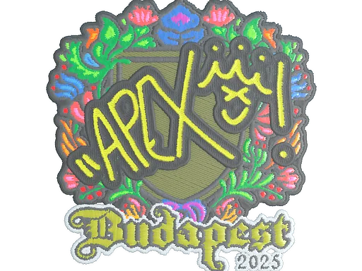 Наклейка | apEX (вышитая) | Будапешт-2025