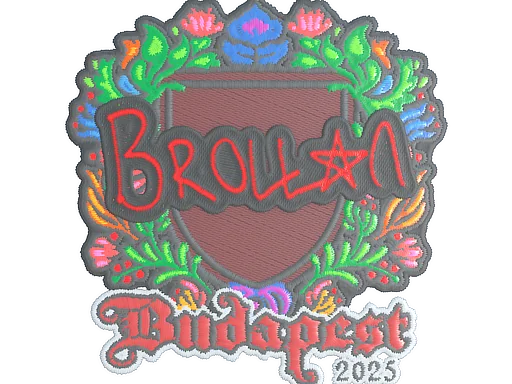 Наклейка | Brollan (вышитая) | Будапешт-2025