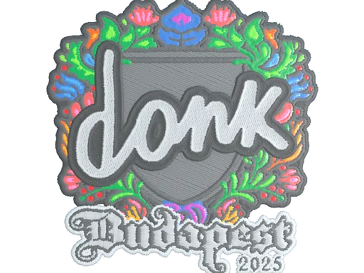 Наклейка | donk (вышитая) | Будапешт-2025
