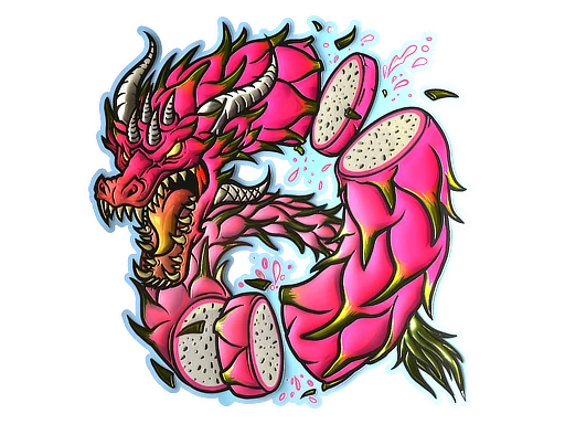 印花 | 火龙果（闪亮）