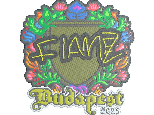 Наклейка | FlameZ (вышитая) | Будапешт-2025