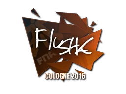 Наклейка | flusha | Кёльн 2016
