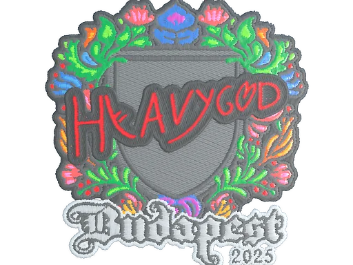 Наклейка | Heavygod (вышитая) | Будапешт-2025