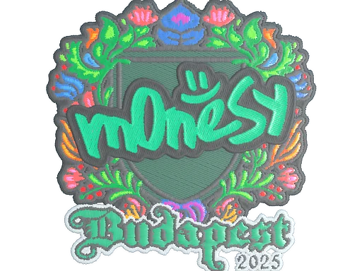 Наклейка | m0NESY (вышитая) | Будапешт-2025