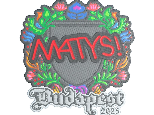 Наклейка | MATYS (вышитая) | Будапешт-2025