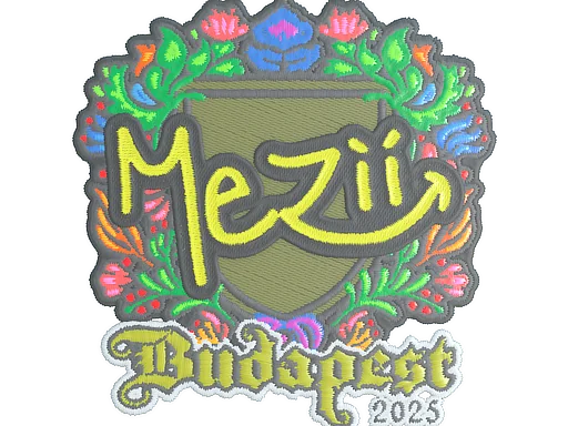 Наклейка | mezii (вышитая) | Будапешт-2025
