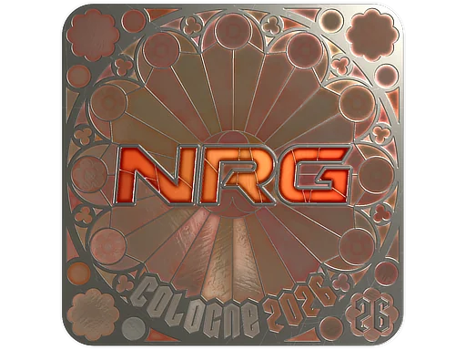 Наклейка | NRG (металлическая, итоговая) | Кёльн-2026