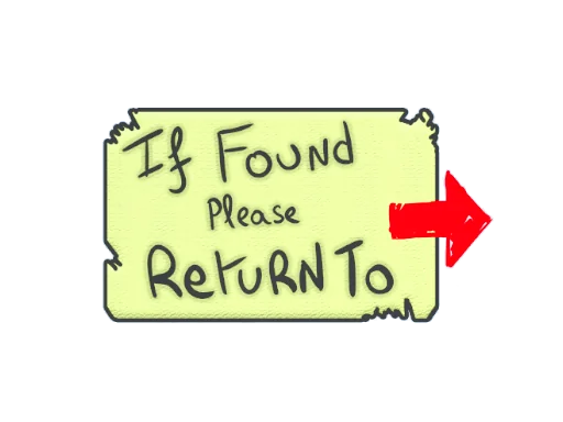 Sticker | Please Return To