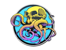 Sticker | Sunset Ocean Tentaskull