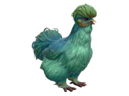 Pet Chicken | Silkie (Aqua with Yellow)
