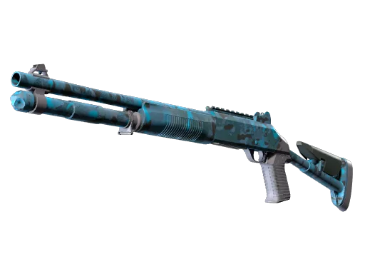 XM1014 | Смешанный синий камуфляж